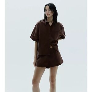 Poplin Mini Shorts